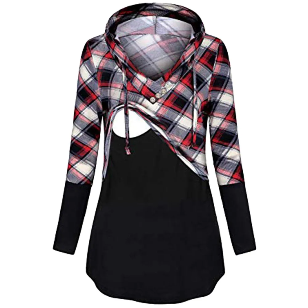 Maternity Womens Nursing Hodded Sweatshirt 2018 Maternity Clothes Fashion Lattice Long Sleeve Hooded Breastfeeding Tops Cloth
Maternity Womens Nursing Hodded Sweatshirt 2018 Maternity Clothes Fashion Lattice Long Sleeve Hooded Breastfeeding Tops Cloth