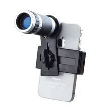 Universal Clip 8X Zoom Telephoto Lens With Tripod Mobile Phone Lenses For iPhone 5s 6 Samsung Huawei LG Asus Xiaomi redmi note