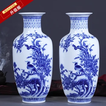 Jingdezhen ceramic blue and white flower vase ornaments pastel Chinese modern fashion Home Furnishing Decor
Jingdezhen ceramic blue and white flower vase ornaments pastel Chinese modern fashion Home Furnishing Decor