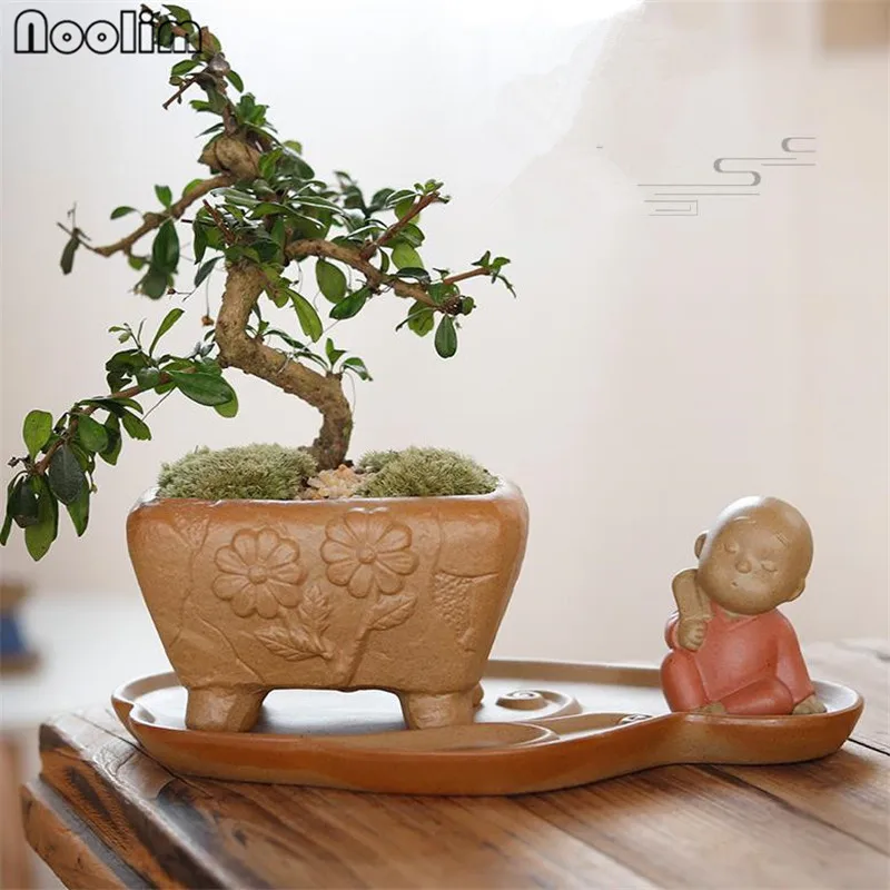 Chinese Little Monk Succulent Plant Pot Handmade Ceramic Flower Green Plant Mug Creative Multi-use Tabletop Vase
Chinese Little Monk Succulent Plant Pot Handmade Ceramic Flower Green Plant Mug Creative Multi-use Tabletop Vase