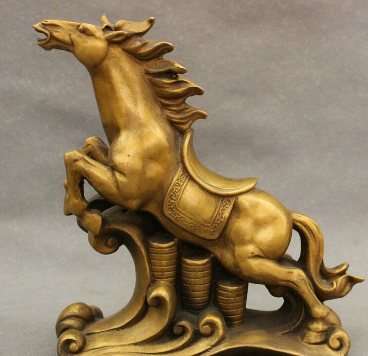 609++8" Chinese Bronze Copper FengShui Year Zodiac Tang Up Horse Statue FigurineStatue
609++8" Chinese Bronze Copper FengShui Year Zodiac Tang Up Horse Statue FigurineStatue