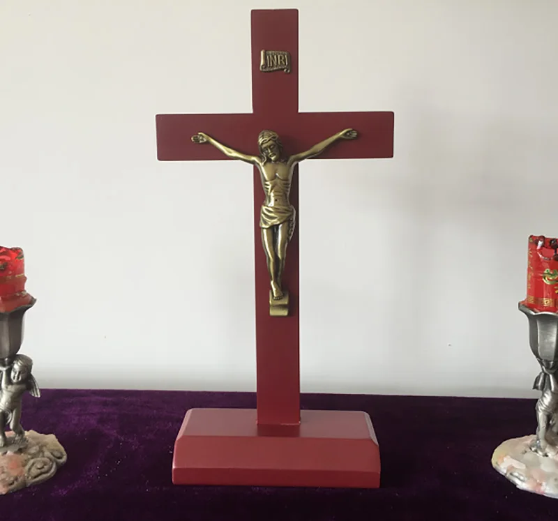 Фото Cathedal Cross Solid Wood 29*14 5 см крест домашние настенные декорации распятие | Ковчег Завета (33058387140)