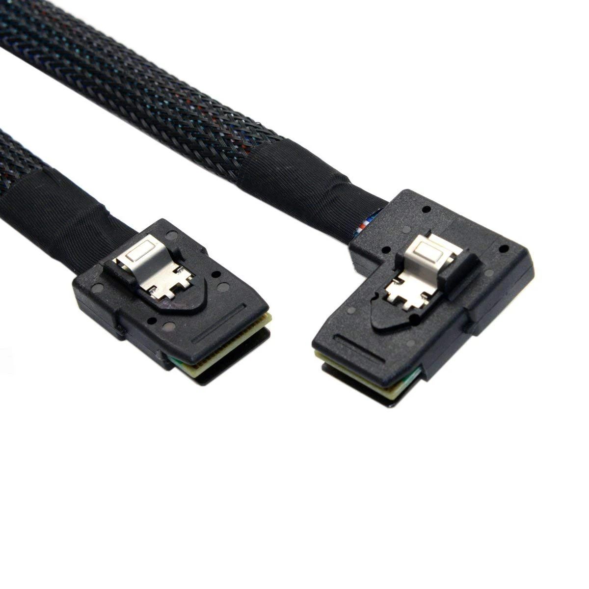 80cm Ultra Slim Flat Left Angled 90 Degree Mini SAS 36pin SFF-8087 to 8087 Data Raid Cable-SCLL
80cm Ultra Slim Flat Left Angled 90 Degree Mini SAS 36pin SFF-8087 to 8087 Data Raid Cable-SCLL