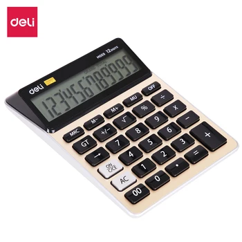Deli EM00951 Calculator 12 digit Metal surface office finance desktop calculators dual power solar business supplies
Deli EM00951 Calculator 12 digit Metal surface office finance desktop calculators dual power solar business supplies