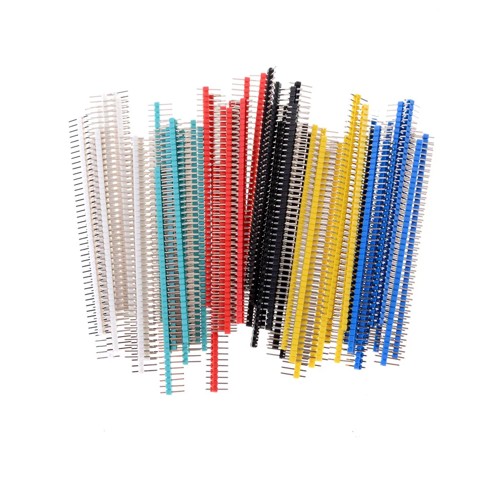 10PCS 40Pin 2.54mm Single Row Straight Male Pin Header Connector Strip 4 PCB Ardunio Wholesale
10PCS 40Pin 2.54mm Single Row Straight Male Pin Header Connector Strip 4 PCB Ardunio Wholesale