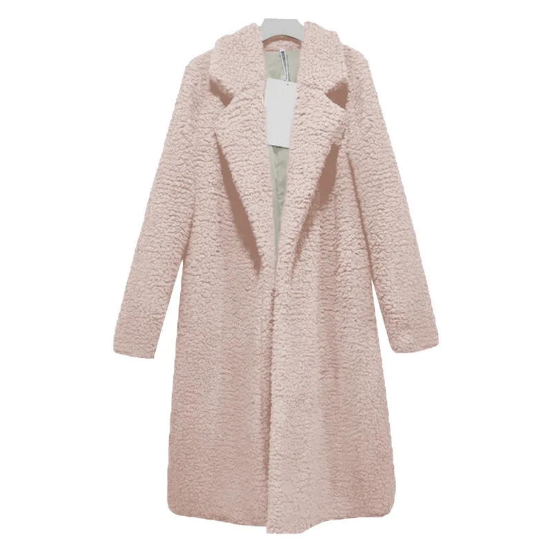 CALOFE Long Cardigan Ladies 2018 Autumn Fashion Lapel Fur Lambskin Coat Women Large Coat Casual Solid Top Winter Clothes
CALOFE Long Cardigan Ladies 2018 Autumn Fashion Lapel Fur Lambskin Coat Women Large Coat Casual Solid Top Winter Clothes