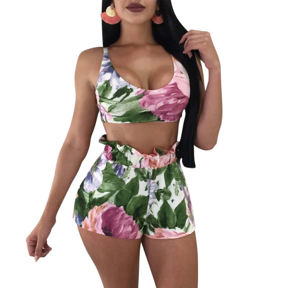 Adogirl 2018 Summer Two Piece Set Sexy Women Print Sets Crop Top and Shorts 2 Piece Set Female Casual Holiday Outfits
Adogirl 2018 Summer Two Piece Set Sexy Women Print Sets Crop Top and Shorts 2 Piece Set Female Casual Holiday Outfits