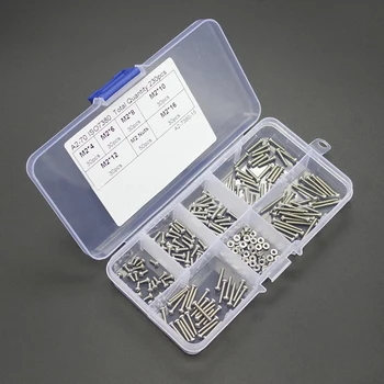 230pcs Stainless Steel Hex Socket Button Head Screw Bolts Nuts Assortment Kit M2 x 4/6/8/10/12/16mm
230pcs Stainless Steel Hex Socket Button Head Screw Bolts Nuts Assortment Kit M2 x 4/6/8/10/12/16mm