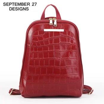 New Fashion Women Backpacks Genuine Leather High Quality 100% Cow Leather Teenager Knapsack Bag Ladies Travel Backpack mochila
New Fashion Women Backpacks Genuine Leather High Quality 100% Cow Leather Teenager Knapsack Bag Ladies Travel Backpack mochila