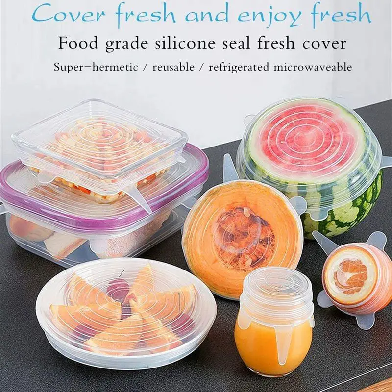 12 pcs Silicone Lid Stretch Reusable Lids Expandable Silicone Lid Universal / Food Storage, Suitable for Microwave / Oven / Fr
12 pcs Silicone Lid Stretch Reusable Lids Expandable Silicone Lid Universal / Food Storage, Suitable for Microwave / Oven / Fr