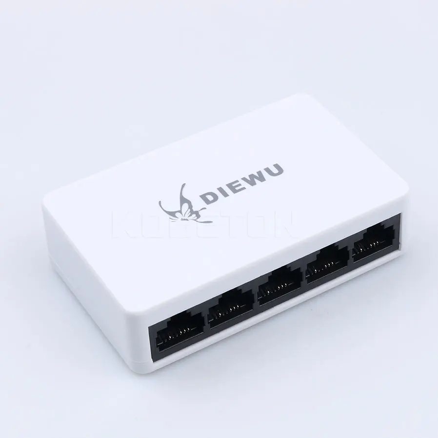 Kebidumei Высокое качество сетевой коммутатор Fast Ethernet 10/100 Мбит порт LAN RJ45