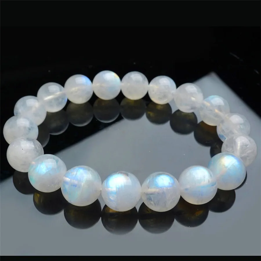 Natural Blue Light Moonstone Rainbow Bracelet 11mm For Women Charm Stretch Crystal Round Beads Bracelet AAAAA
Natural Blue Light Moonstone Rainbow Bracelet 11mm For Women Charm Stretch Crystal Round Beads Bracelet AAAAA