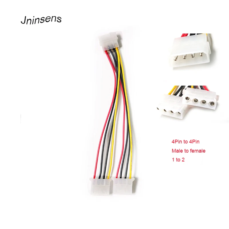 New 4Pin Power Supply Extension Cable Male 1 to 2 Female Power Cable 4P IDE Power Port Splitter for Computer Wholesale
New 4Pin Power Supply Extension Cable Male 1 to 2 Female Power Cable 4P IDE Power Port Splitter for Computer Wholesale