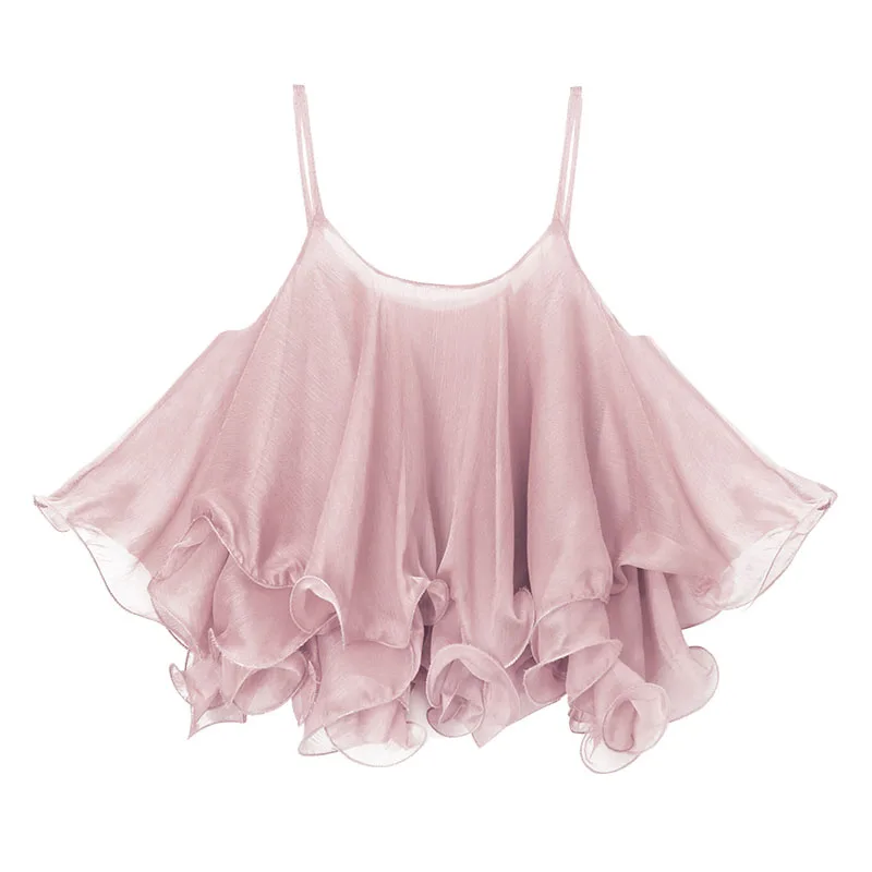 PERHAPS U white black brown pink chiffon sleeveless solid tank camis tops women female B0308
PERHAPS U white black brown pink chiffon sleeveless solid tank camis tops women female B0308