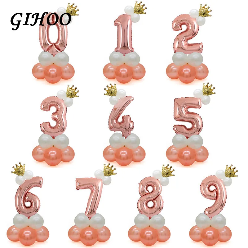1set Children's Birthday Foil Balloons Air Helium Number Balloon Girl Gold Figure Happy Birthday Party Decorations Kids supplies
1set Children's Birthday Foil Balloons Air Helium Number Balloon Girl Gold Figure Happy Birthday Party Decorations Kids supplies