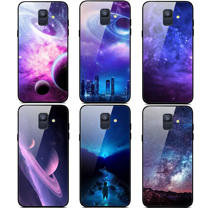 For Samsung A6 Case 2018 A 6 Tempered Glass Planet Space Cover Glass Back Case for Samsung Galaxy A6 2018 A600F Soft Edge Capa
For Samsung A6 Case 2018 A 6 Tempered Glass Planet Space Cover Glass Back Case for Samsung Galaxy A6 2018 A600F Soft Edge Capa