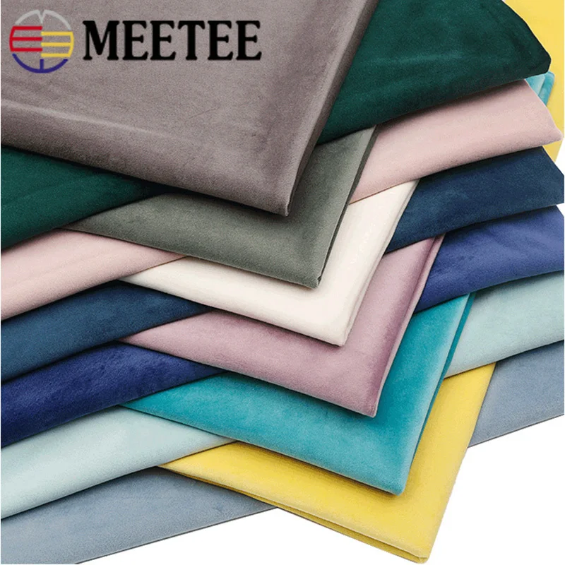 Meetee 50/100cm 146cm High-grade Thickened Velvet Fabric Solid Color Plush Fabric DIY Sofa Pillow Clothing Curtain Sew Accessory 
Meetee 50/100cm 146cm High-grade Thickened Velvet Fabric Solid Color Plush Fabric DIY Sofa Pillow Clothing Curtain Sew Accessory