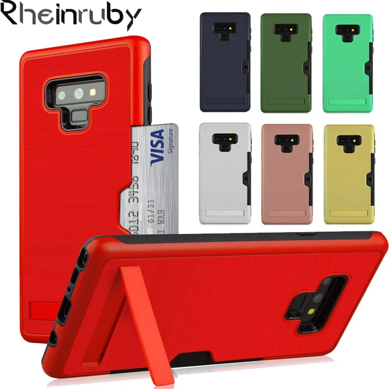 Rheinruby For Samsung Galaxy Note 9 Note 8 S9 S8 S9 Plus S8 Plus Case Shockproof Hybrid Armor Card Holder Slot Phone Back Cover
Rheinruby For Samsung Galaxy Note 9 Note 8 S9 S8 S9 Plus S8 Plus Case Shockproof Hybrid Armor Card Holder Slot Phone Back Cover