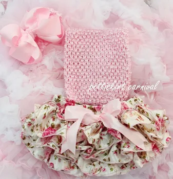 Hot Sale Baby Set Girls Boys Crochet Corset Tutu Tube Top with Satin Print Bloomers Shorts and Headband Set Children Cloth Sets
Hot Sale Baby Set Girls Boys Crochet Corset Tutu Tube Top with Satin Print Bloomers Shorts and Headband Set Children Cloth Sets
