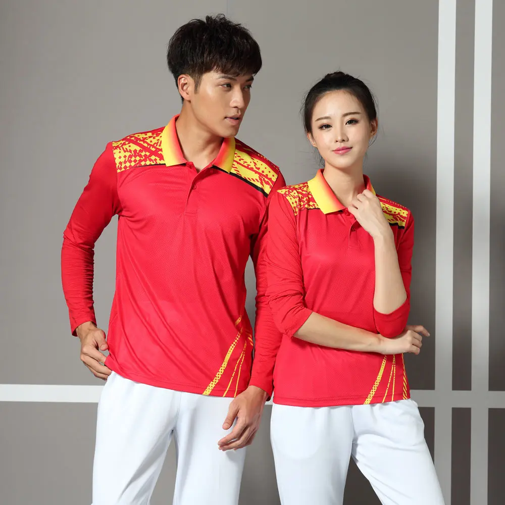 Adsmoney Men's / Women's quick-drying badminton clothing suit Personality printing Color matching Tennis clothes T-shirt shorts | Спорт