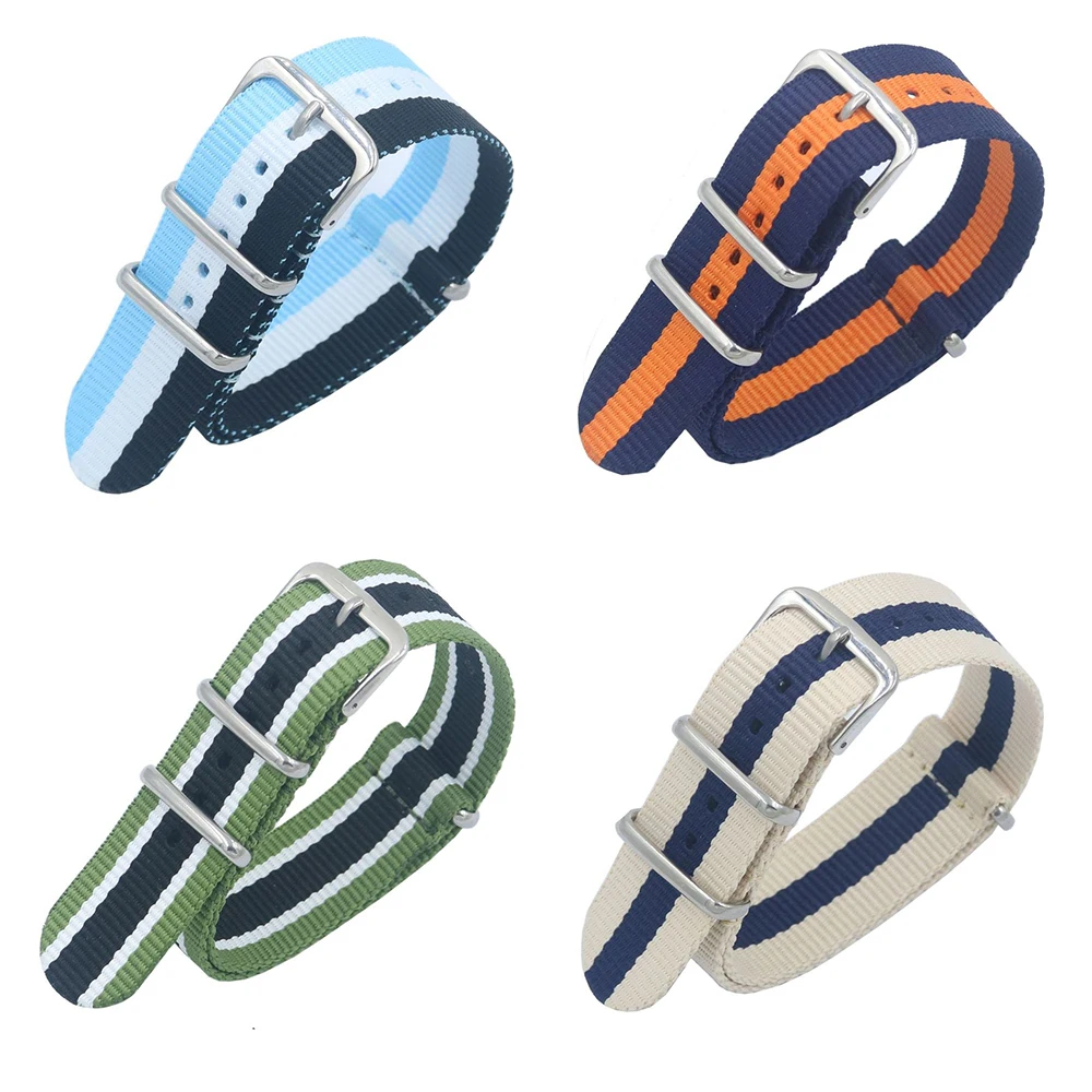 18mm 20mm 22mm Army Sports Nato Strap Fabric Nylon Watchband Buckle Belt Watch Bands Colorful Rainbow Watch Accessories
18mm 20mm 22mm Army Sports Nato Strap Fabric Nylon Watchband Buckle Belt Watch Bands Colorful Rainbow Watch Accessories