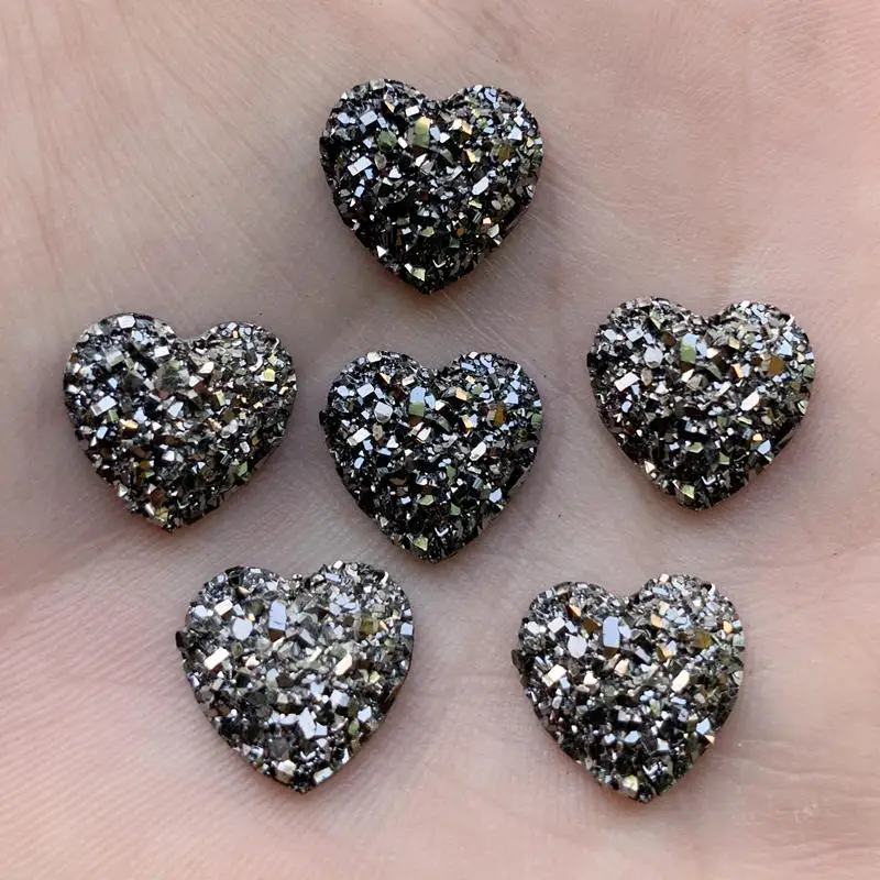 Gun black 50Pcs Heart Flatback Resin Rhinestones for DIY Scrapbooking Phone/Wedding/Craft -S42
Gun black 50Pcs Heart Flatback Resin Rhinestones for DIY Scrapbooking Phone/Wedding/Craft -S42
