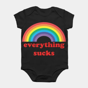 Baby Onesie Baby Bodysuits kid t shirt Printed Cotton Short-Sleeve Everything sucks
Baby Onesie Baby Bodysuits kid t shirt Printed Cotton Short-Sleeve Everything sucks