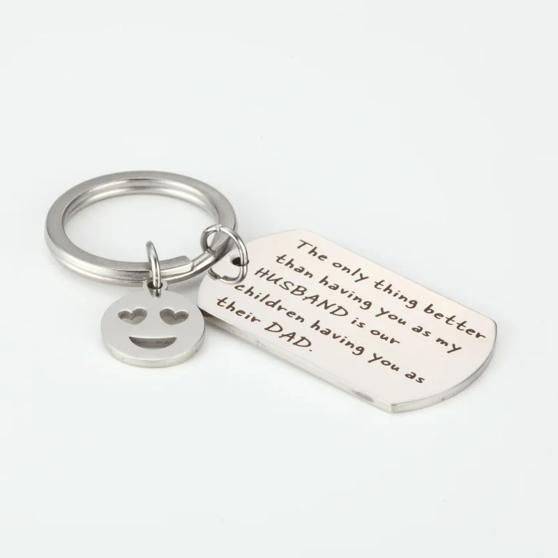 1pc Dog Tag Pendant Mens Keychain Engraved Letters The only thing better than haveing you ... DAD Key Chain
1pc Dog Tag Pendant Mens Keychain Engraved Letters The only thing better than haveing you ... DAD Key Chain