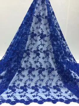 Latest Royal Blue French Lace Fabric 3d Wedding Lace Fabric High Quality African Lace Fabric 2019 African Lace Material 5yard
Latest Royal Blue French Lace Fabric 3d Wedding Lace Fabric High Quality African Lace Fabric 2019 African Lace Material 5yard