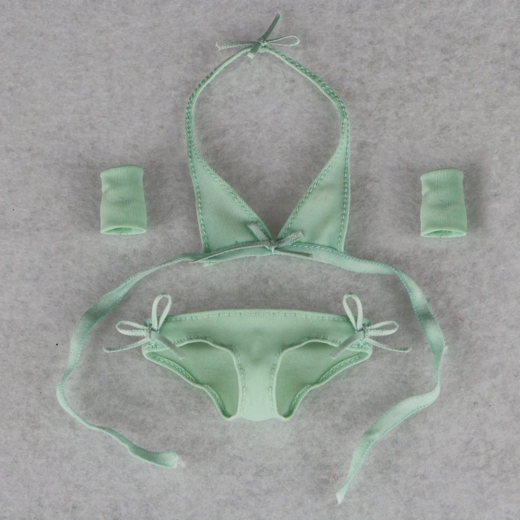 1/6 Female Underwear Sexy Bikini Swimsuit Clothing Set Green Figure Body Collection Accessories for Cy Girls TTL BBI 1/6 Female Underwear Sexy Bikini Swimsuit Clothing Set Green Figure Body Collection Accessories for Cy Girls TTL BBI