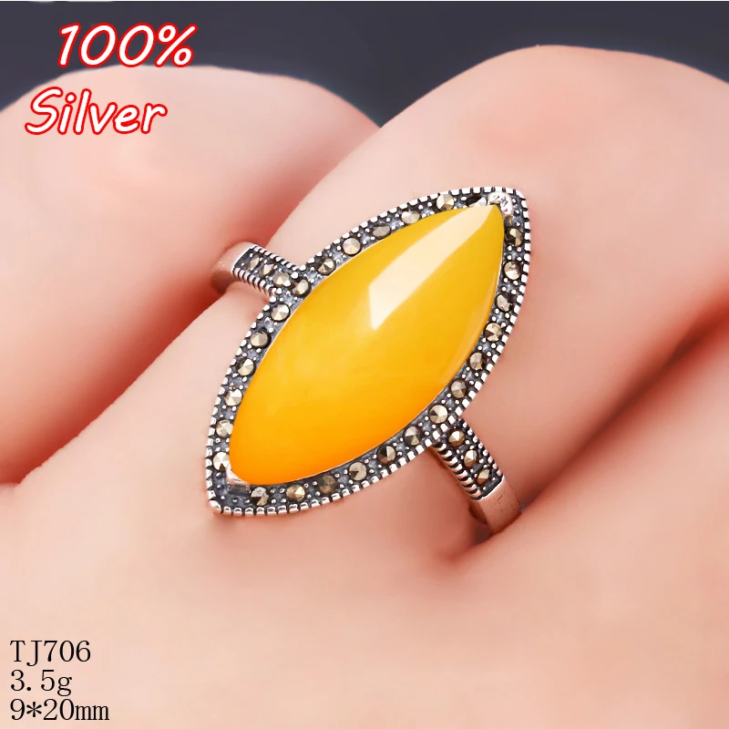 Sterling Silver 925 Vintage 9*20mm Cabochon Rings for Amber Opal Agate Turquoise Fine Jewelry Wholesale
Sterling Silver 925 Vintage 9*20mm Cabochon Rings for Amber Opal Agate Turquoise Fine Jewelry Wholesale