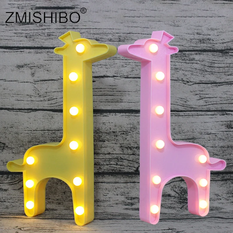 ZMISHIBO 3D Cute Giraffe Night lights Novelty Animal Yellow Pink Party Holiday Kids 3D Decoration Room Lamp 2*AA Battery Powered
ZMISHIBO 3D Cute Giraffe Night lights Novelty Animal Yellow Pink Party Holiday Kids 3D Decoration Room Lamp 2*AA Battery Powered