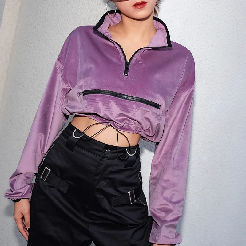 Velvet Sweatshirt women clothing newest Women Long Sleeve Patchwork Pullover Sweatshirt Female Tracksuit Purple
Velvet Sweatshirt women clothing newest Women Long Sleeve Patchwork Pullover Sweatshirt Female Tracksuit Purple