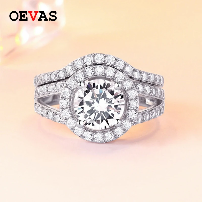 Solid 925 Sterling Silver Wedding rings set 64 pieces AAA CZ Shiny Engagement ring size 6 7 8 9 S925 Silver Jewelry Dropshipping
Solid 925 Sterling Silver Wedding rings set 64 pieces AAA CZ Shiny Engagement ring size 6 7 8 9 S925 Silver Jewelry Dropshipping