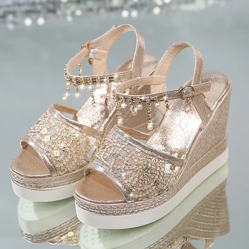Woman Sandals Platform Fashion Glitter 2019 Summer High Heels Wedges Shoes For Women Female Summer Shoes 2#15D50
Woman Sandals Platform Fashion Glitter 2019 Summer High Heels Wedges Shoes For Women Female Summer Shoes 2#15D50
