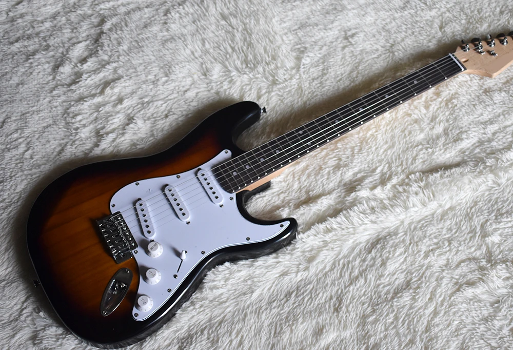 Factory Customized Special Price st Electric Guitar with Rosewood Fingerboard, SSS Pickup, Dots Fret Inlay 
Factory Customized Special Price st Electric Guitar with Rosewood Fingerboard, SSS Pickup, Dots Fret Inlay