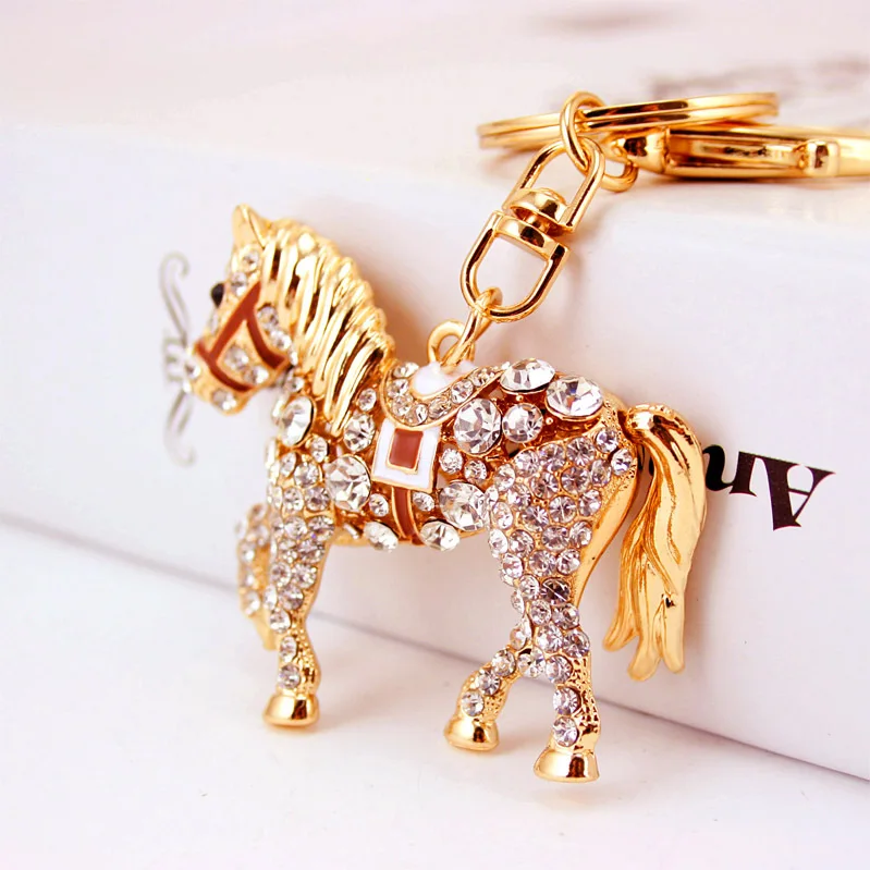 Rhinestone Crystal Lovely Horse Keychain Keyring For Car Handbag Chram Key Holder Wholesale
Rhinestone Crystal Lovely Horse Keychain Keyring For Car Handbag Chram Key Holder Wholesale