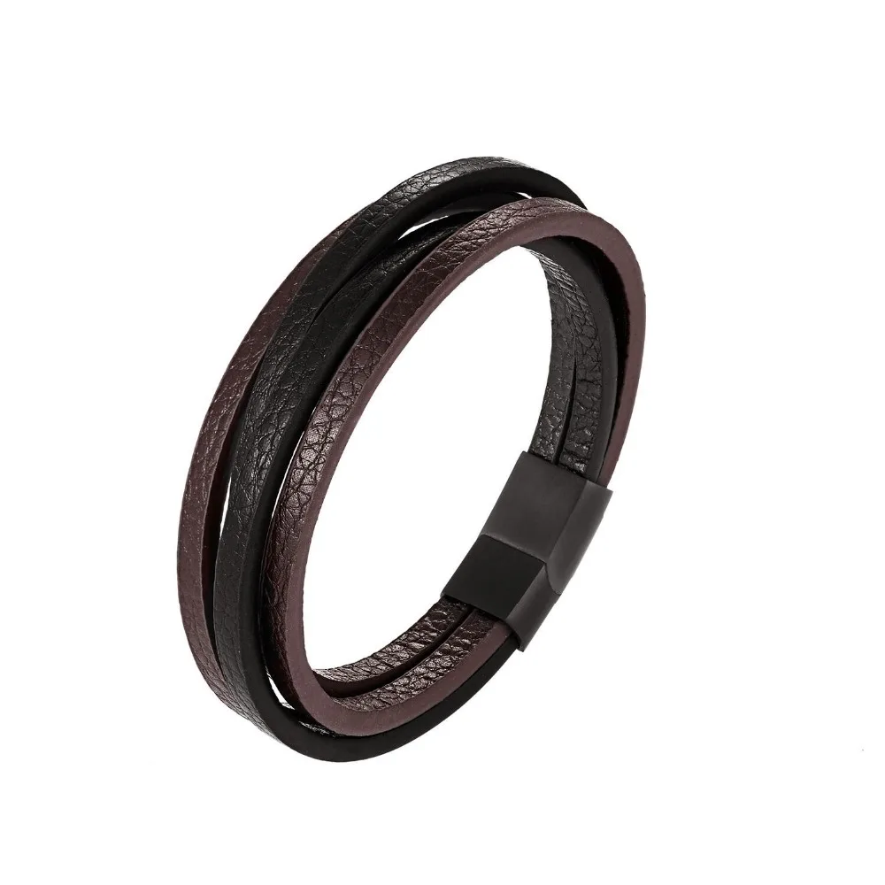 2018 New Design Multi-layers Handmade Braided Genuine Leather Bracelet & Bangle For Men Male Hand Jewelry For Cool Boys Gifts
2018 New Design Multi-layers Handmade Braided Genuine Leather Bracelet & Bangle For Men Male Hand Jewelry For Cool Boys Gifts