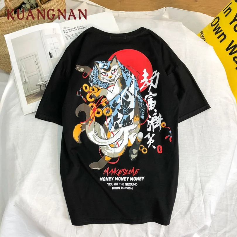 KUANGNAN Japan Style Cat Noodles Print T Shirt Men Harajuku Tshirt Men T-Shirt Men Summer Top T Shirts Hip Hop Streetwear 2019
KUANGNAN Japan Style Cat Noodles Print T Shirt Men Harajuku Tshirt Men T-Shirt Men Summer Top T Shirts Hip Hop Streetwear 2019