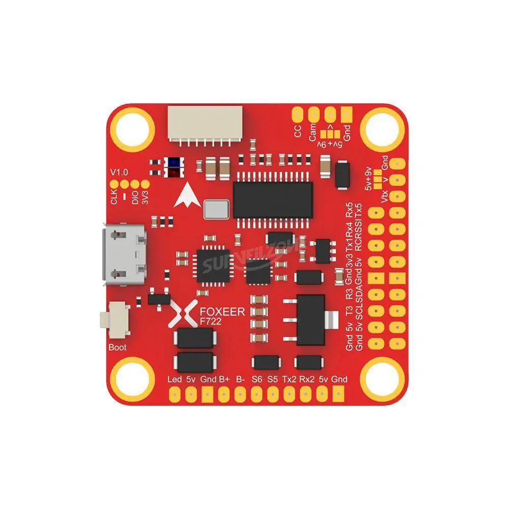 Foxeer F722 Dual Flight Controller STM32F722RGT6 MPU6000 and ICM20602 OSD for RC FPV Racing Drone
Foxeer F722 Dual Flight Controller STM32F722RGT6 MPU6000 and ICM20602 OSD for RC FPV Racing Drone