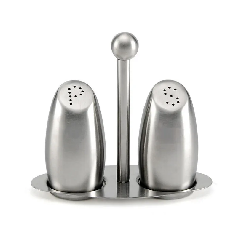 2pcs Stainless Steel Salt Pepper Shaker Set Odor-Free Spice with Stand Condiment Box Cooking Seasoning Bottle Kitchen Tools
2pcs Stainless Steel Salt Pepper Shaker Set Odor-Free Spice with Stand Condiment Box Cooking Seasoning Bottle Kitchen Tools