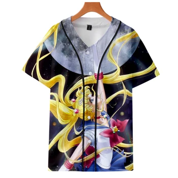 2019 NEW 3D print Japan Anime girl Sailor Moon Kawaii Short sleeve baseball uniform Men/Women Casual jacket Clothes
2019 NEW 3D print Japan Anime girl Sailor Moon Kawaii Short sleeve baseball uniform Men/Women Casual jacket Clothes
