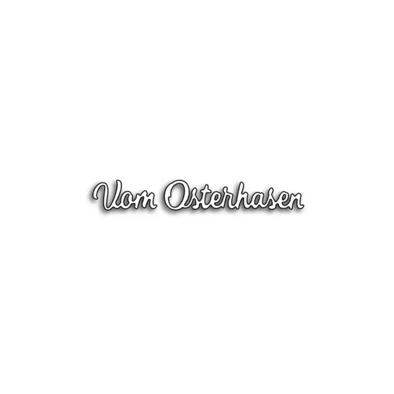 Naifumodo Letter Dies Vom-Osterhasen Metal Cutting Dies New 2019 for Craft Dies Scrapbooking Card Making Album Embossing Decor 
Naifumodo Letter Dies Vom-Osterhasen Metal Cutting Dies New 2019 for Craft Dies Scrapbooking Card Making Album Embossing Decor