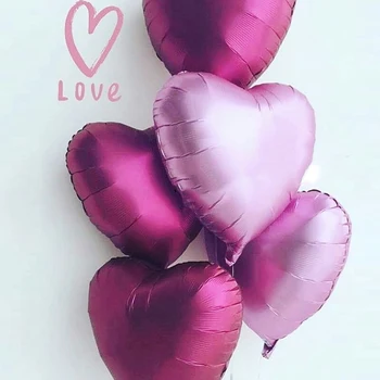 

5pcs 18 inch Star Heart Metallic Balloons Air Wedding Decoration Happy Birthday Balloon Metal colour Heart Helium Baloon