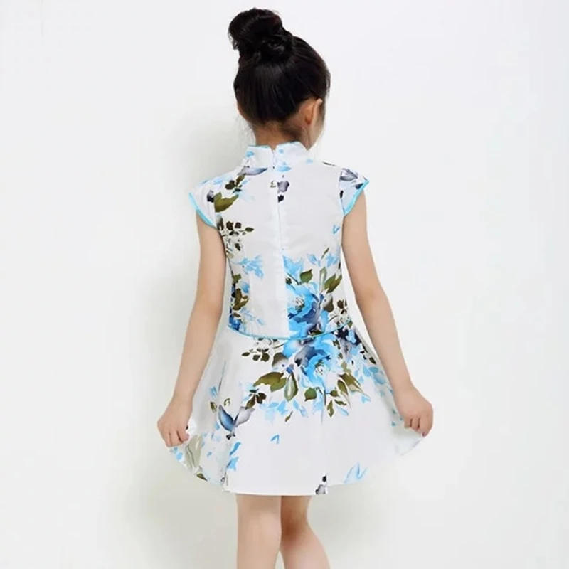 Китайское традиционное платье детская одежда в восточном стиле чонсам с