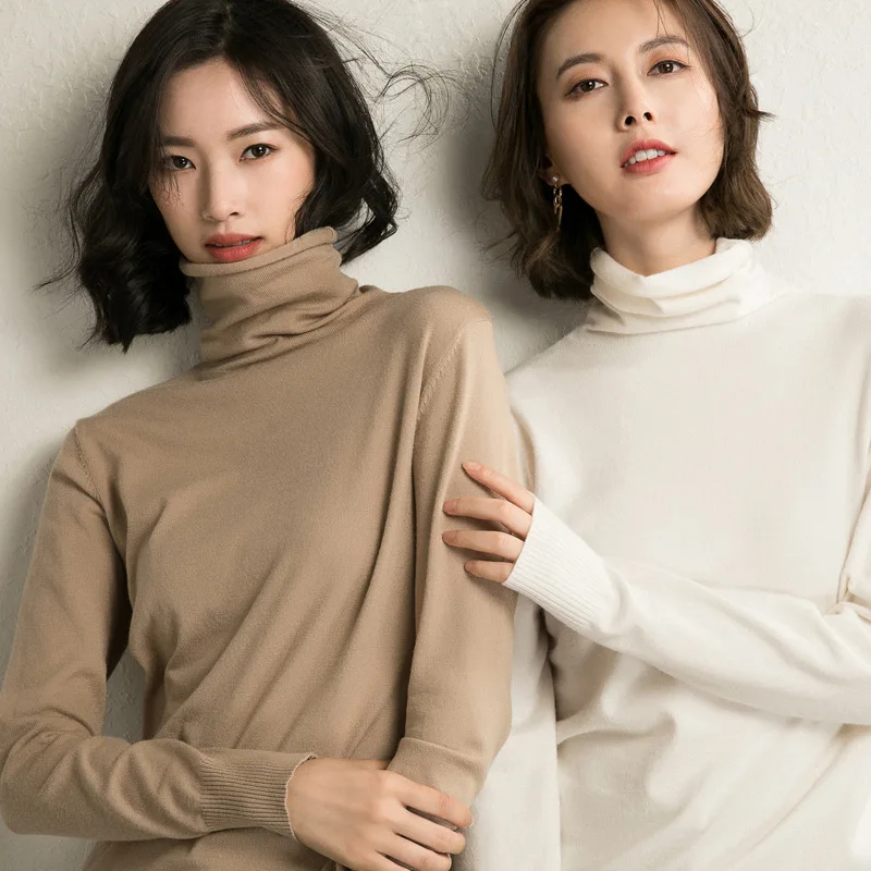 New Spring Autumn Thin Sweaters Women Basic Pullovers Soft Solid Turtleneck Long Sleeves Loose Sweaters
New Spring Autumn Thin Sweaters Women Basic Pullovers Soft Solid Turtleneck Long Sleeves Loose Sweaters