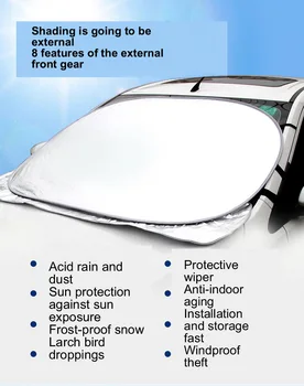 Windshield Sunshade for Car Foldable Anti UV Ray Rustproof Auto Front Window Sun Shade Visor Shield Cover Keeps Vehicle Cool
Windshield Sunshade for Car Foldable Anti UV Ray Rustproof Auto Front Window Sun Shade Visor Shield Cover Keeps Vehicle Cool