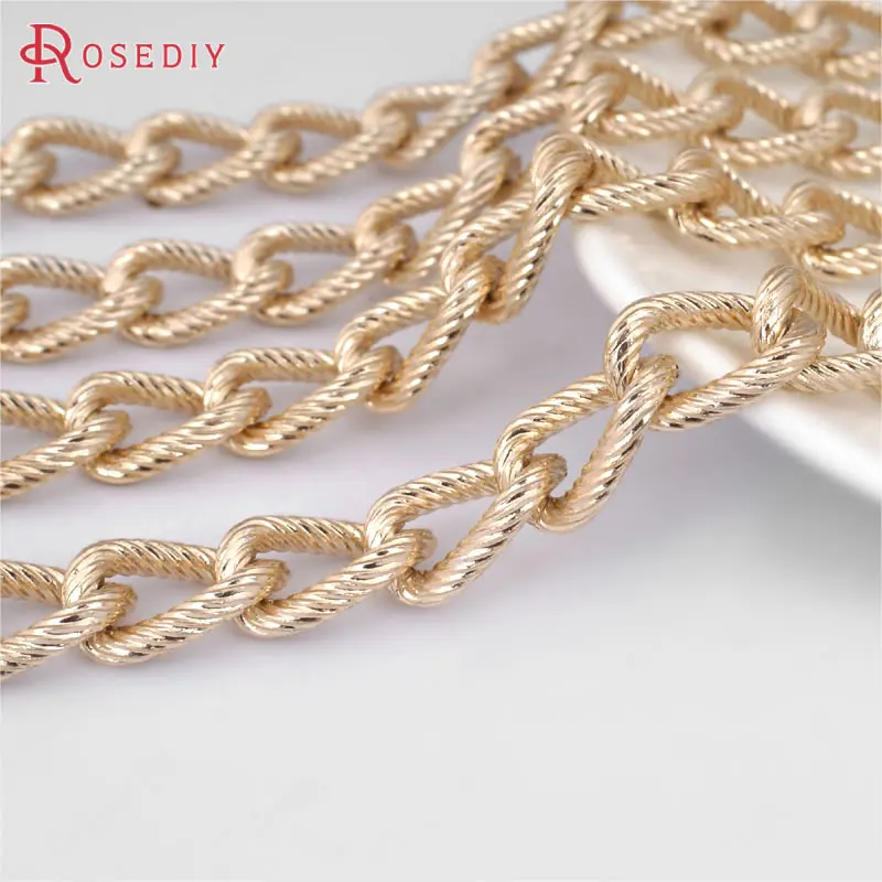 (29872-G)2 meters 15*10MM Oxidation Champagne Gold Twisted Extended Aluminum Chain Diy Jewelry Findings Accessories Wholesale
(29872-G)2 meters 15*10MM Oxidation Champagne Gold Twisted Extended Aluminum Chain Diy Jewelry Findings Accessories Wholesale