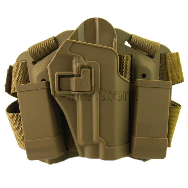 P226 Holster Tactical CQC Right Hand SIG SAUER P226 Drop Leg Holster with Magazine Torch Pouch Black
P226 Holster Tactical CQC Right Hand SIG SAUER P226 Drop Leg Holster with Magazine Torch Pouch Black
