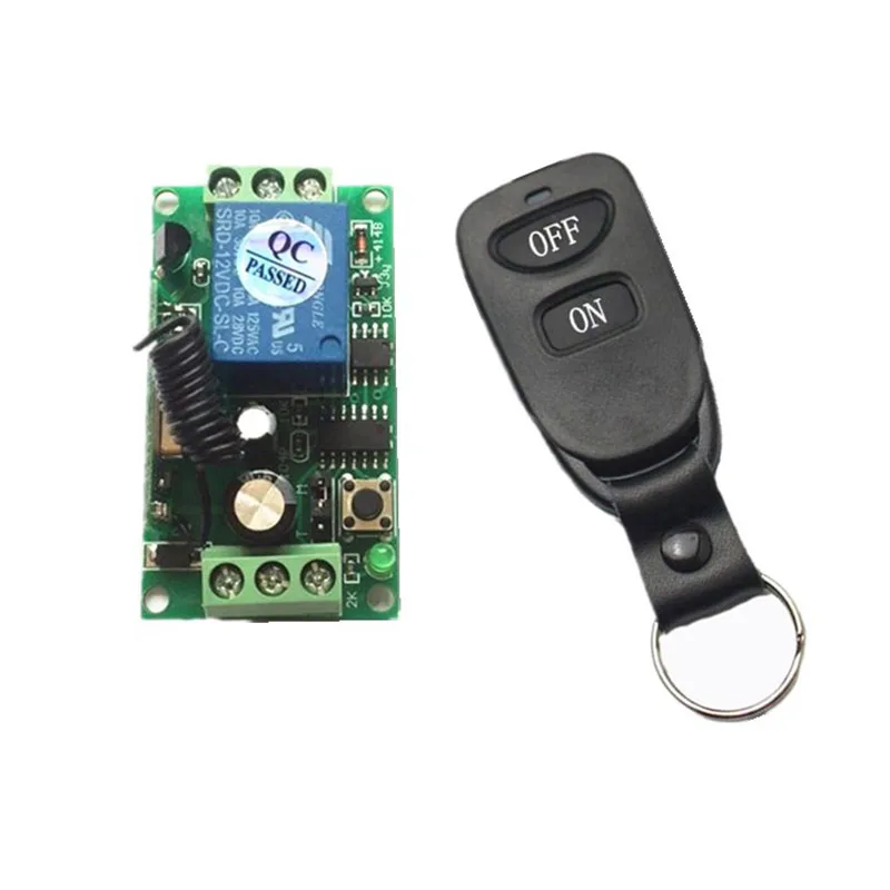 DC 12V 1CH Wireless RF Remote Control Light Switch 10A Relay Output Radio Receiver Module +Transmitter/shutters
DC 12V 1CH Wireless RF Remote Control Light Switch 10A Relay Output Radio Receiver Module +Transmitter/shutters